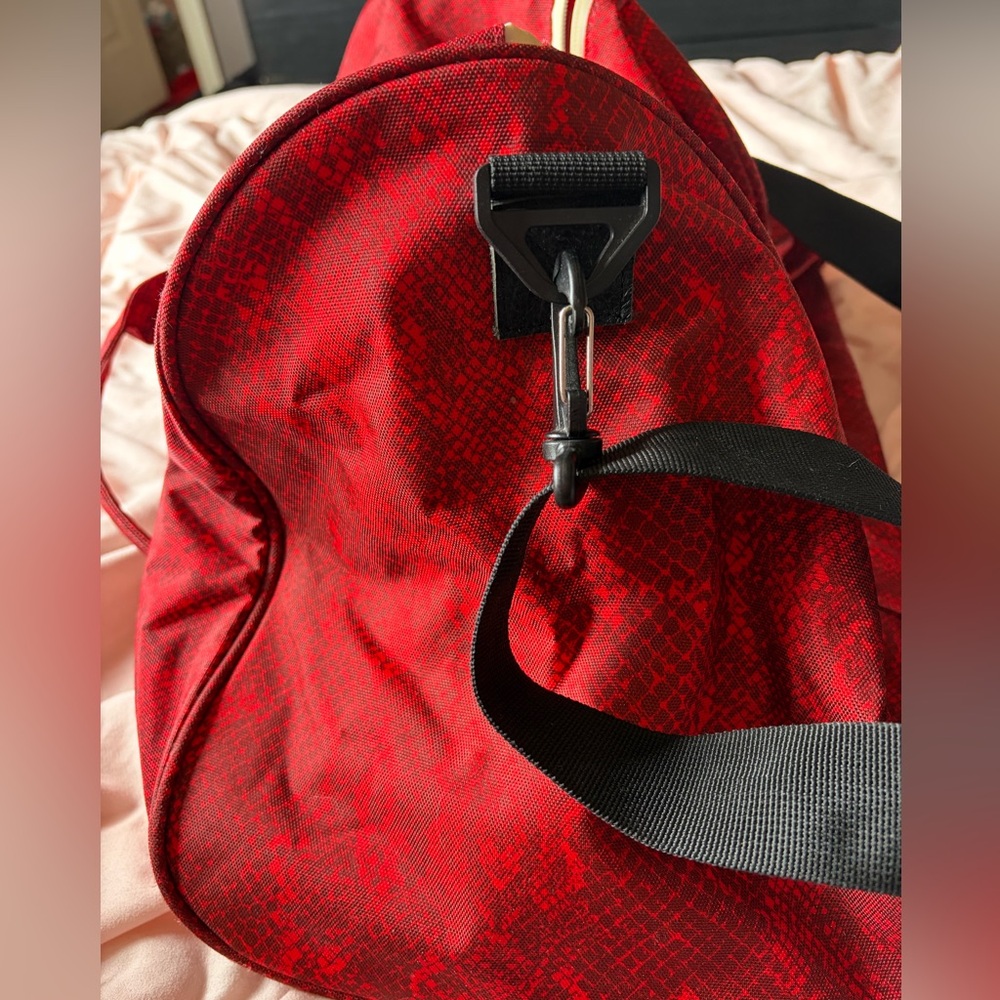 Herschel Red Snakeprint Duffle Bag - Picture 4 of 11
